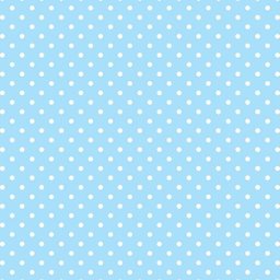 Papel de Parede Lavável Bolinhas Brancas de Fundo Azul 12m - 1