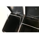 Ver imagem 4 de Lixeira Twins Inox 2 Compartimentos com Amortecedor 30 Litros - Jolitex - 30 Litros