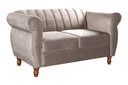 Ver imagem 2 de Namoradeira Decorativa Chesterfield Sofá Realeza Vintage - Veludo Capuccino