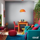 Ver imagem 6 de Papel de Parede Lavável Bolinhas com Fundo Cinza 6m