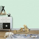 Ver imagem 5 de Papel de Parede Lavável Bolas Brancas com Fundo Verde 6m