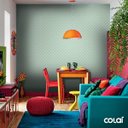 Ver imagem 6 de Papel de Parede Lavável Bolas Brancas com Fundo Verde 6m