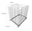 Ver imagem 4 de Tulha Deslizante Cesto Grande para Roupas Embutido Schmitt