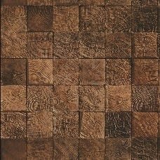 Papel de Parede Lavável Quadrados de Carvalho Claro 12m - 1