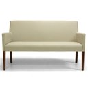 Ver imagem 1 de Namoradeira Decorativa Joy Base Fixa 02 Lugares 140cm Corano Creme - Nexta Casa