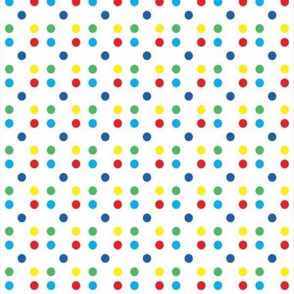 Papel de Parede Adesivo Lavável Mini Bolas Coloridas 3m - 1