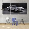 Quadro Decorativo 80x140 antigo carro prata - 2