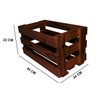 Caixote De Pallet Tamanho 44x25x24 Cor Imbuía - 2