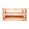 Caixote De Pallet Tamanho 52x30x28 Mogno - 4