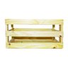 Caixote De Madeira Pallet Tamanho 52x30x28 Verniz Natural - 4
