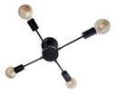 Ver imagem 2 de Lustre De Braço Para 04 Lâmpadas - Ideal Para Sala Quarto na cor preto - Modelo Sputinik