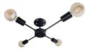 Ver imagem 1 de Lustre De Braço Para 04 Lâmpadas - Ideal Para Sala Quarto na cor preto - Modelo Sputinik