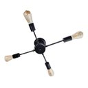 Ver imagem 3 de Lustre De Braço Para 04 Lâmpadas - Ideal Para Sala Quarto na cor preto - Modelo Sputinik