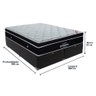Cama Box Queen Preto Baú Ortobom Elegant Molas Ensacadas - 4