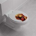 Ver imagem 3 de Assento Sanitário Decorado Golden Targa para Vaso Deca