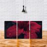 Quadro Decorativo 80x140 pingos d’água na flor vermelha - 2