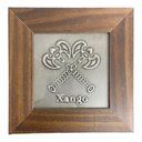 Ver imagem 1 de Quadro Xangô Machado Cruzado Madeira Imbuia 14,5x14,5cm