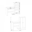 Ver imagem 3 de Mesa para Computador com Armário Irlanda Atualle Móveis 2 Portas 121cm