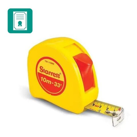 Trena Starrett 10m + Certificado Calibração Rbc