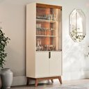 Ver imagem 2 de Cristaleira Paraty 4 Portas Off White/canela - Mobler