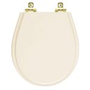 Ver imagem 1 de Assento Sanitário Soft Close Avalon Bone para Vaso Ideal Standard com Ferragem Dourada