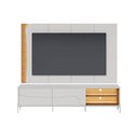 Ver imagem 2 de Painel TV 65" Bancada 2 Portas 220cm de Correr Pés Metálicos Samira C04 - D'Rossi