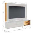 Ver imagem 3 de Painel TV 65" Bancada 2 Portas 220cm de Correr Pés Metálicos Samira C04 - D'Rossi