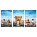 Ver imagem 1 de Quadro Decorativo 80x140 esculturas em prédio antigo