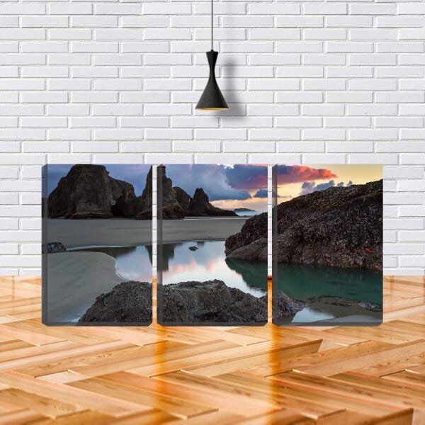 Quadro Decorativo 80x140 lagoinha na praia - 1