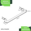 Ver imagem 4 de Porta Toalha Banho Suporte Banheiro Toalheiro Preto ELG