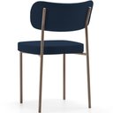 Ver imagem 4 de Cadeira Decorativa Sala de Jantar Melina Base Arena L02 Suede Azul Marinho - Lyam Decor