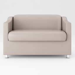 Namoradeira Bia Sofá Confortável – Balaqui Decor Cor:Bege - 3