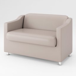 Namoradeira Bia Sofá Confortável – Balaqui Decor Cor:Bege - 2