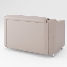 Namoradeira Bia Sofá Confortável – Balaqui Decor Cor:Bege - 4