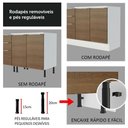 Ver imagem 5 de Armário de Cozinha Completa 270cm Branco/rustic Stella Madesa 09 Branco/rustic