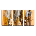 Ver imagem 1 de Quadro Decorativo 68x126 rifles ornamentados em fileira