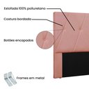 Ver imagem 3 de Cabeceira Cama Box Solteiro 90 Cm Aquilla Veludo S04 - D’Rossi