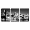 Quadro Decorativo 68x126 ponte pb iluminada a noite - 1