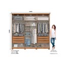 Ver imagem 2 de Guarda Roupa 6 Portas e 6 Gavetas C/ Pés Leblon Nature - Henn
