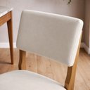 Ver imagem 7 de Kit 6 Cadeiras para Sala de Jantar Pés Madeira Maciça Carol Bege/Cinamomo/Veludo Palha