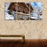 Quadro Decorativo 68x126 casa de maneira na neve - 2