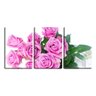 Quadro Decorativo 68x126 rosas fundo branco - 1