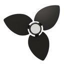 Ver imagem 4 de Ventilador de Teto Natuvent Dahlia Led 3 Pás Madeira Preto 3000k Branco Quente, Luz Amarela 220v