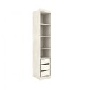 Ver imagem 2 de Guarda-Roupa Modulado 1 Porta 3 Gavetas 45cm Supreme Robel