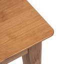 Ver mais imagens de Conjunto Mesa de Jantar Retângular Madeira Maciça com 4 Cadeiras Estofadas Olmo Bege/Mel