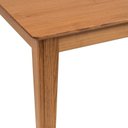 Ver imagem 5 de Conjunto Mesa de Jantar Retângular Madeira Maciça com 4 Cadeiras Estofadas Olmo Bege/Mel