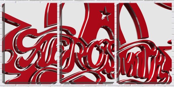 Quadro Decorativo 55x110 pôster Aerosmith quadro - 1