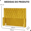 Ver imagem 6 de Cabeceira de Cama Box Estofada 160 Cm Queen Emma Veludo
