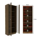 Ver imagem 3 de Armário para Escritório com 2 Portas de Vidro e 5 Prateleiras ME4115