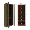 Ver imagem 3 de Armário para Escritório com 2 Portas de Vidro e 5 Prateleiras ME4115